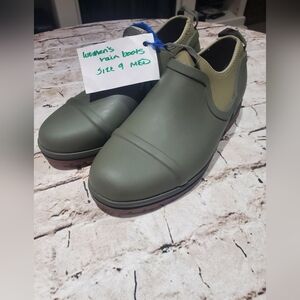 LLBean Wellie Rain Boots, Womans, Green